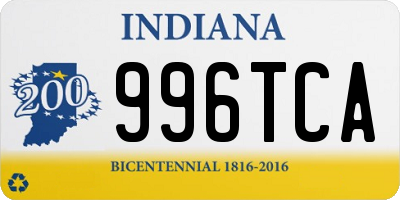 IN license plate 996TCA