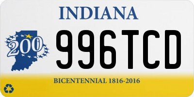 IN license plate 996TCD