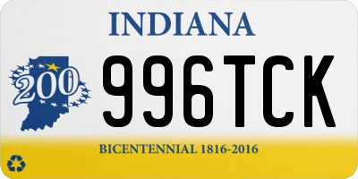 IN license plate 996TCK