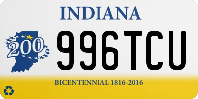 IN license plate 996TCU