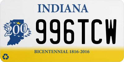 IN license plate 996TCW