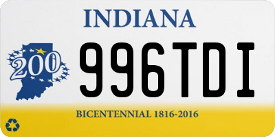 IN license plate 996TDI