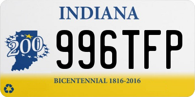 IN license plate 996TFP