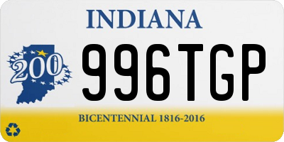 IN license plate 996TGP