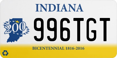 IN license plate 996TGT