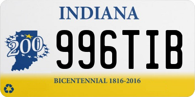 IN license plate 996TIB