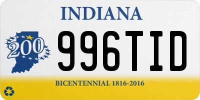 IN license plate 996TID