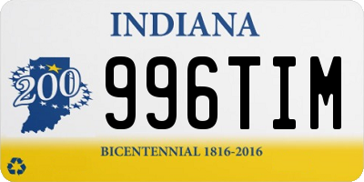 IN license plate 996TIM