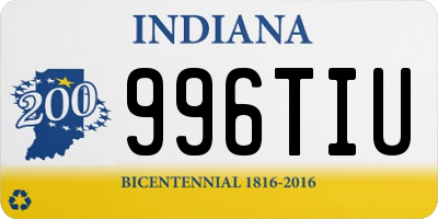 IN license plate 996TIU