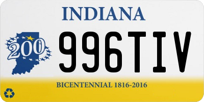 IN license plate 996TIV