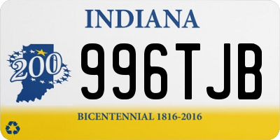 IN license plate 996TJB