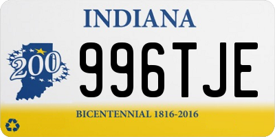 IN license plate 996TJE