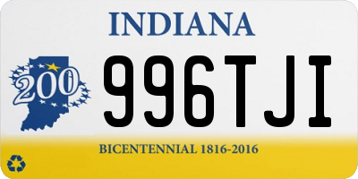 IN license plate 996TJI