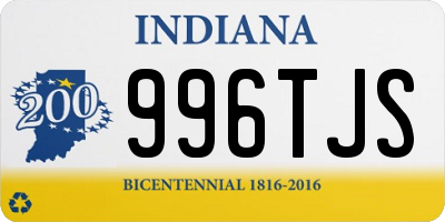 IN license plate 996TJS