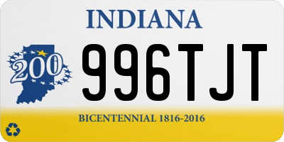 IN license plate 996TJT