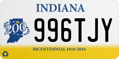 IN license plate 996TJY