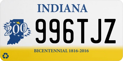 IN license plate 996TJZ