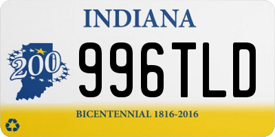 IN license plate 996TLD