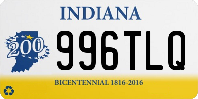 IN license plate 996TLQ