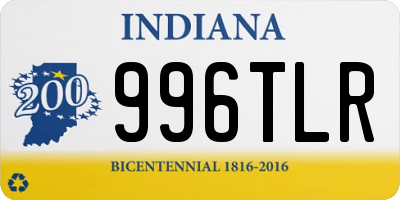 IN license plate 996TLR