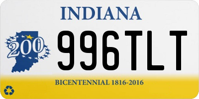 IN license plate 996TLT