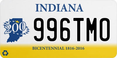 IN license plate 996TMO