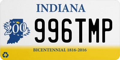 IN license plate 996TMP