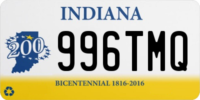 IN license plate 996TMQ