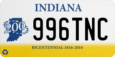 IN license plate 996TNC