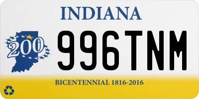 IN license plate 996TNM