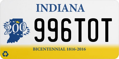 IN license plate 996TOT