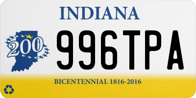IN license plate 996TPA