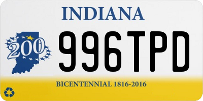 IN license plate 996TPD