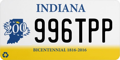 IN license plate 996TPP