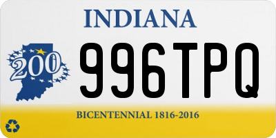 IN license plate 996TPQ