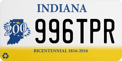 IN license plate 996TPR