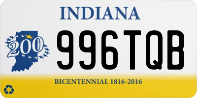 IN license plate 996TQB