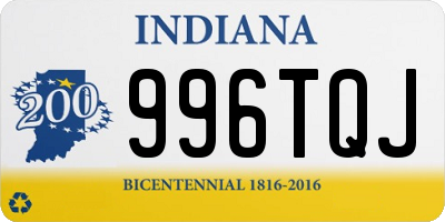 IN license plate 996TQJ