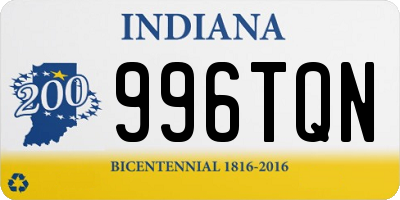 IN license plate 996TQN