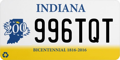 IN license plate 996TQT