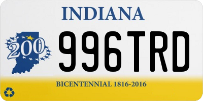 IN license plate 996TRD