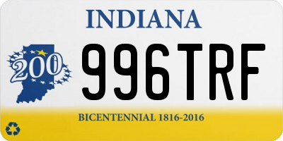 IN license plate 996TRF