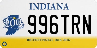 IN license plate 996TRN