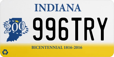 IN license plate 996TRY