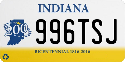 IN license plate 996TSJ