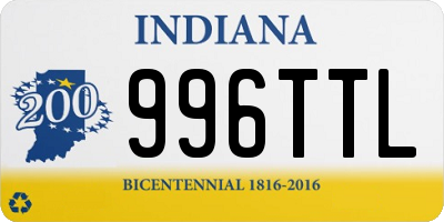 IN license plate 996TTL