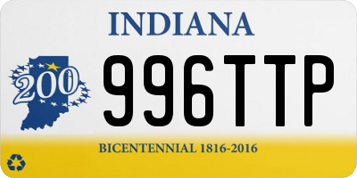 IN license plate 996TTP