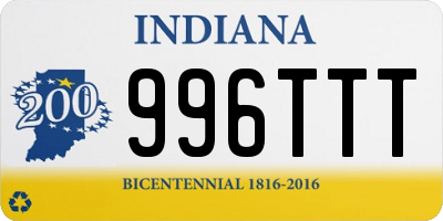 IN license plate 996TTT