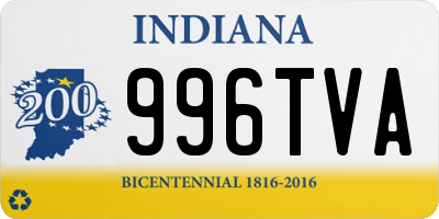 IN license plate 996TVA