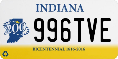 IN license plate 996TVE